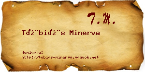 Tóbiás Minerva névjegykártya